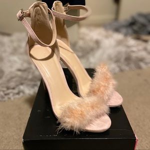 Only worn once! Sexy nude heels!!!
